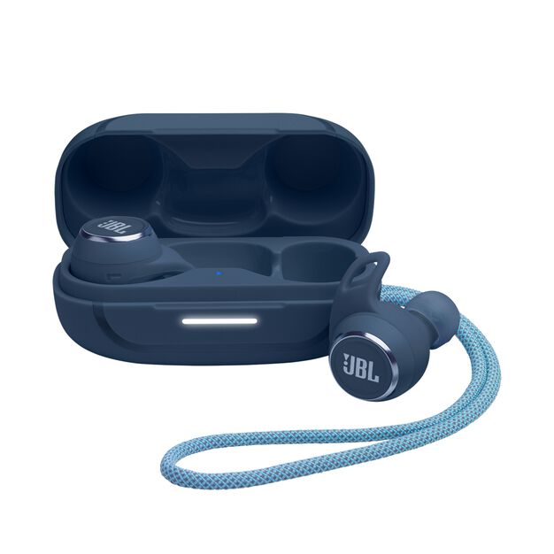 JBL Reflect Aero TWS - Blue - True wireless Noise Cancelling active earbuds - Hero
